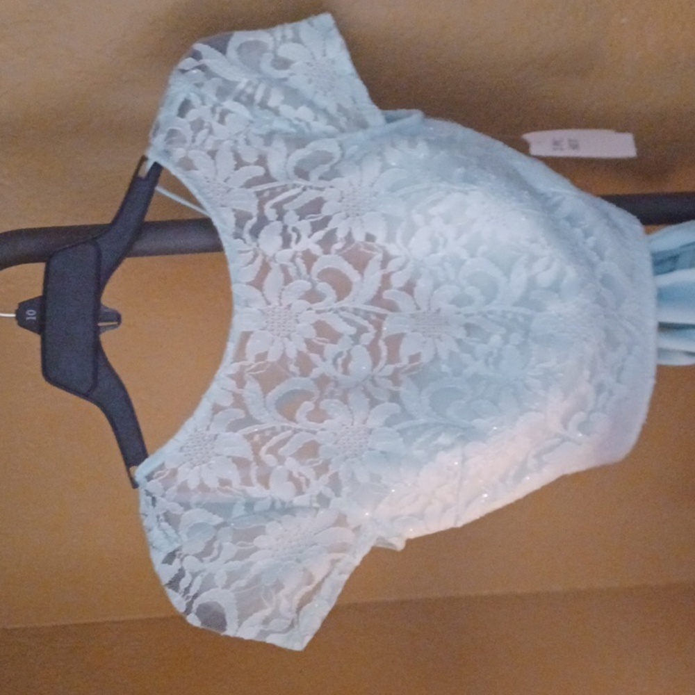 Lace dress crop top